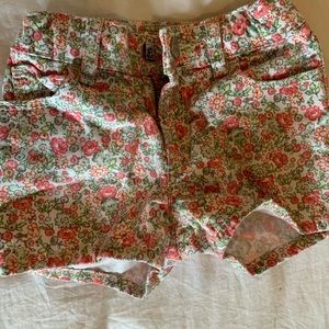 Gap denim floral girls shorts